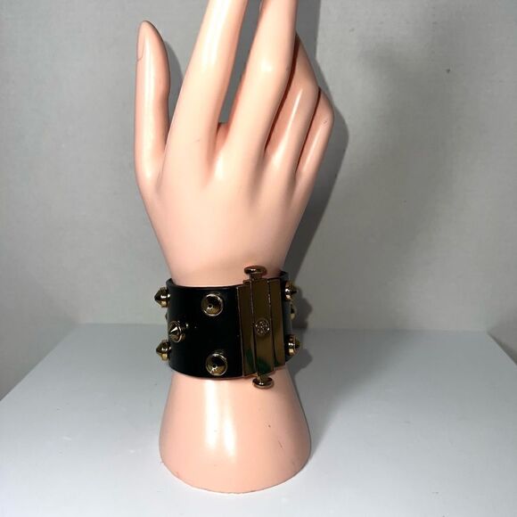 Authentic Tory Burch Leather Cuff Bracelet - Picture 5 of 6